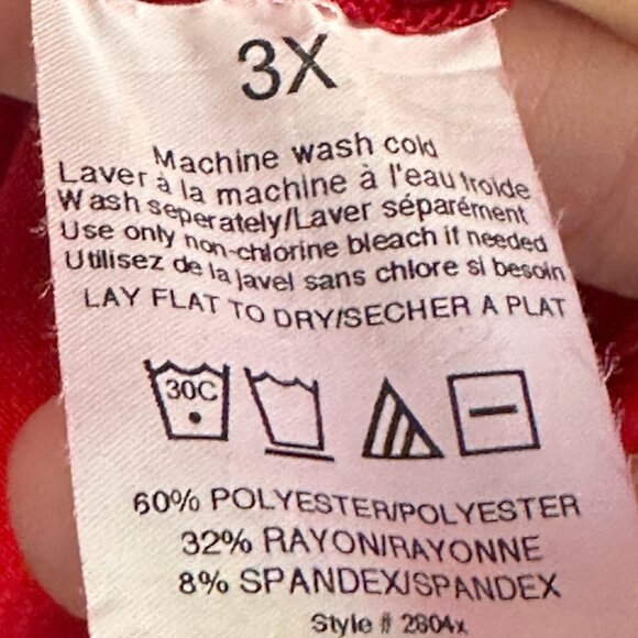 penningtons 3X funky girl with rhinestone makeup shirt - Picture 4 of 4